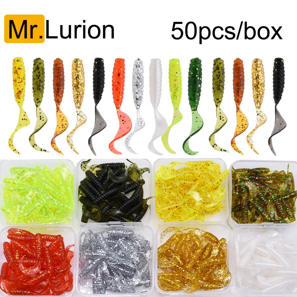 Señuelo de vinilo para perca suave Mrlurion – color cebo