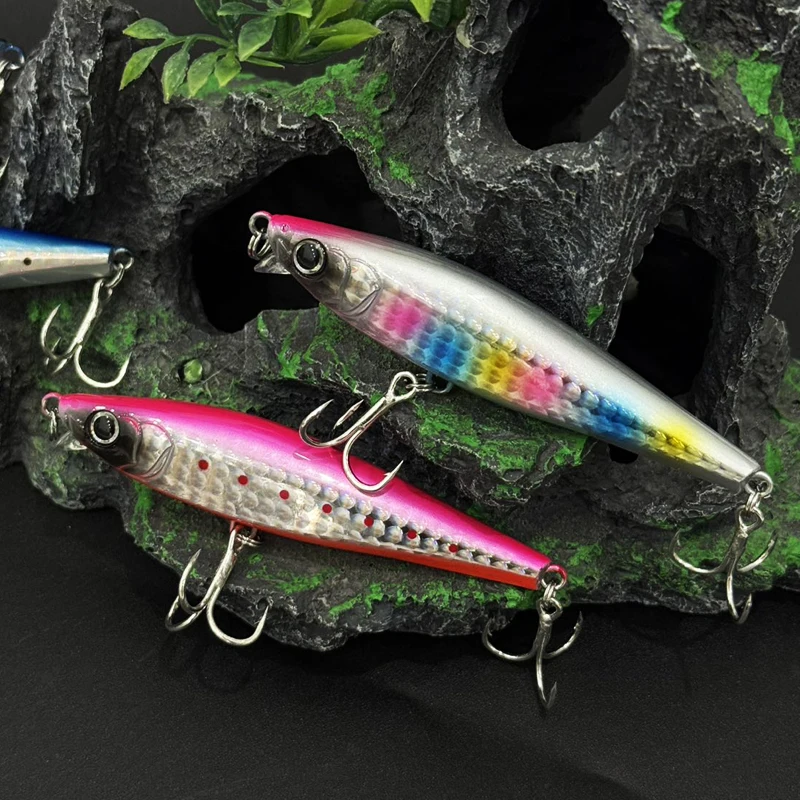 Monster Shot Minnow hundidor – wobbler de hundimiento para lubina - imagen 3