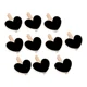 Clips colgantes de madera con forma de corazón, para mensajes - imagen 2