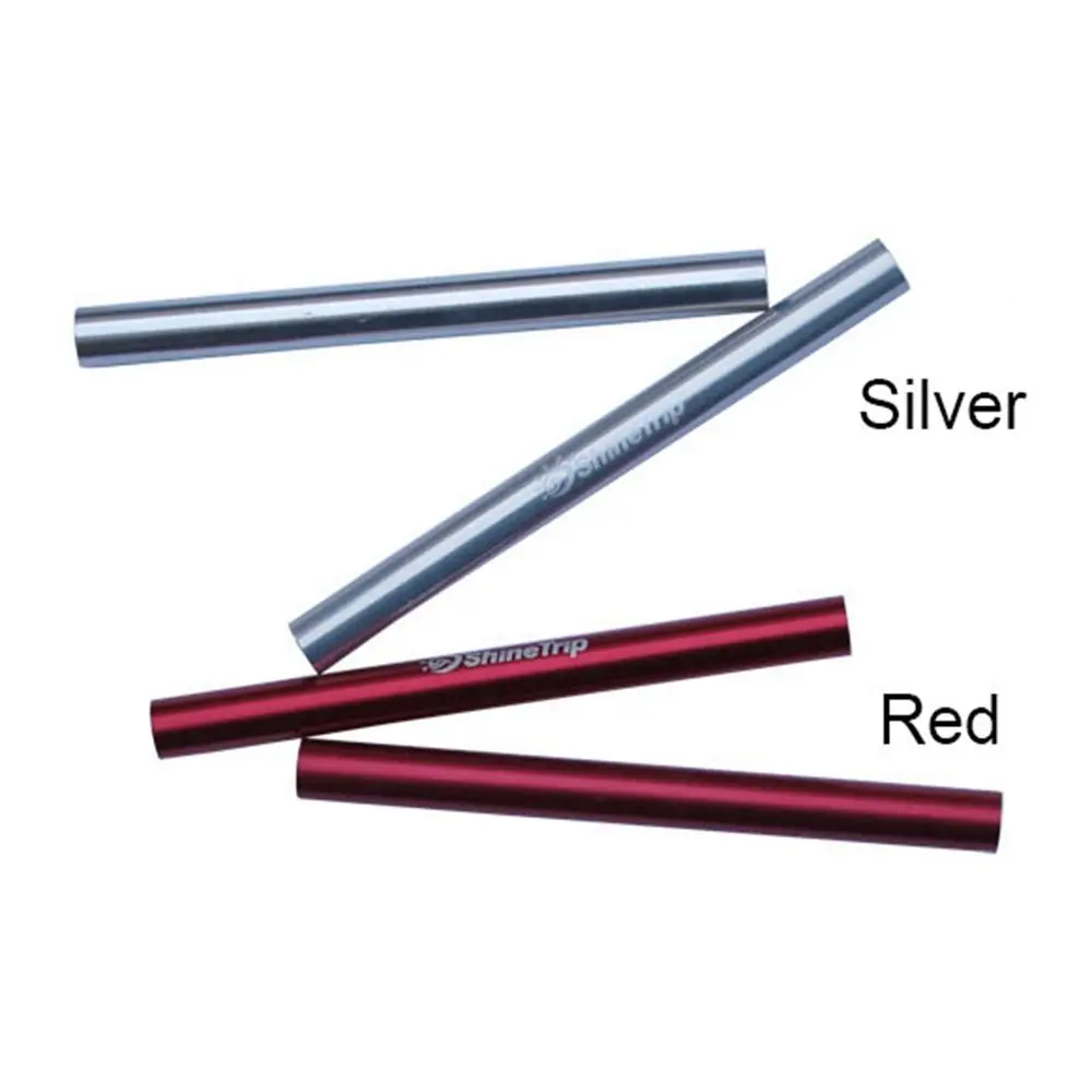 Tubo de reparación para poste de carpa en color rojo y plateado