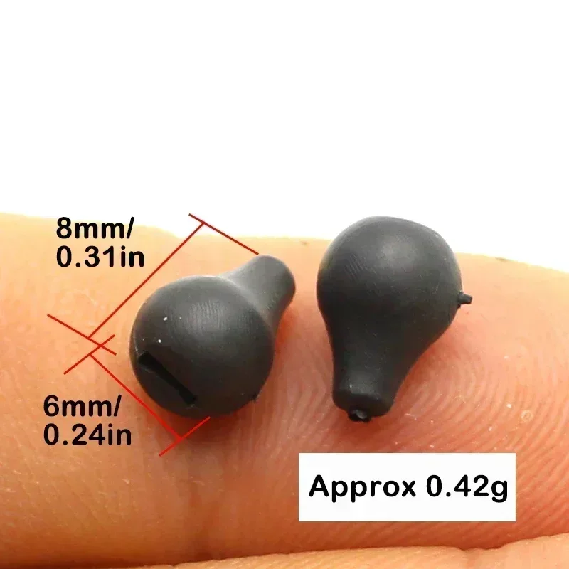 Aparejo de pelo para carpa con cuentas giratorias de tungsteno - imagen 3