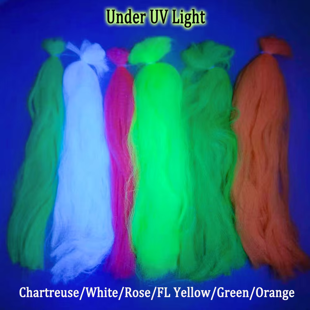 Wifreo Fibras rizadas sintéticas – Ideal para atar streamer y jig head - imagen 5