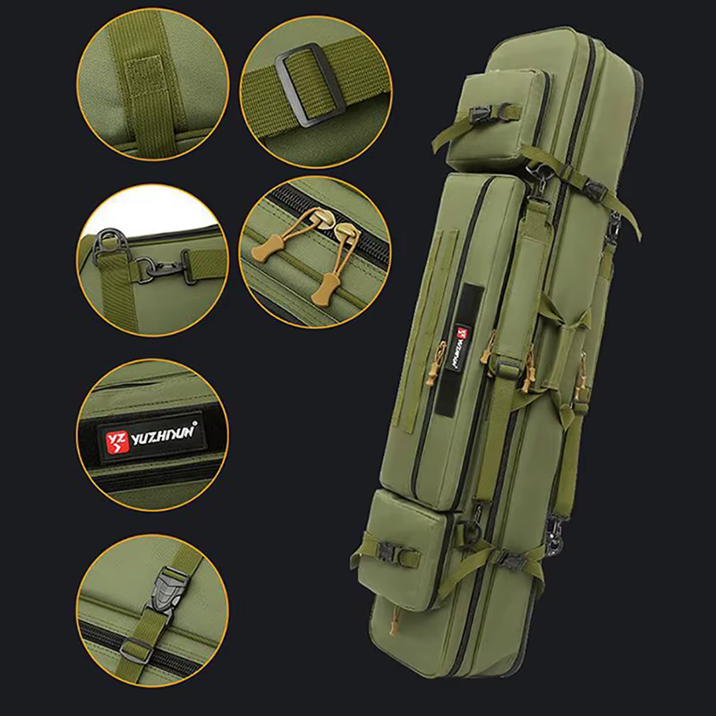Funda impermeable para cañas de pesca 70-130 cm, resistente compacta - imagen 2