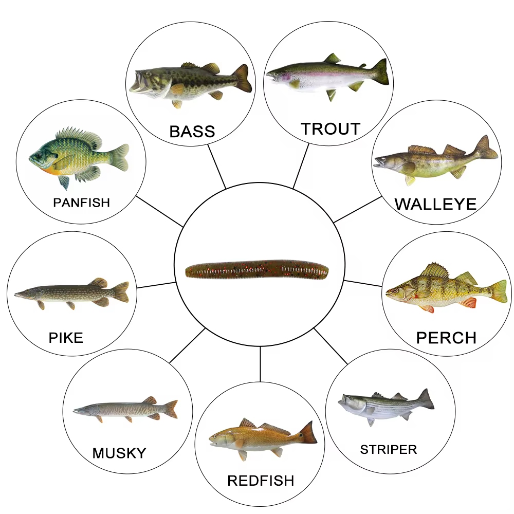 Señuelo blando SwimBait para Texas Rig Ned Rig - 15 piezas agua salada - imagen 4