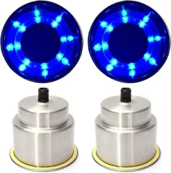 Portavasos de acero inoxidable con LED para barcos y RV