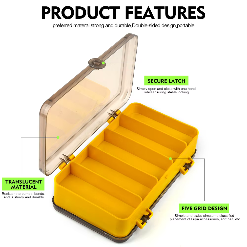 Caja de Señuelos Proberos – Organizador Doble Cara para Jig Head y Vinilos - imagen 4