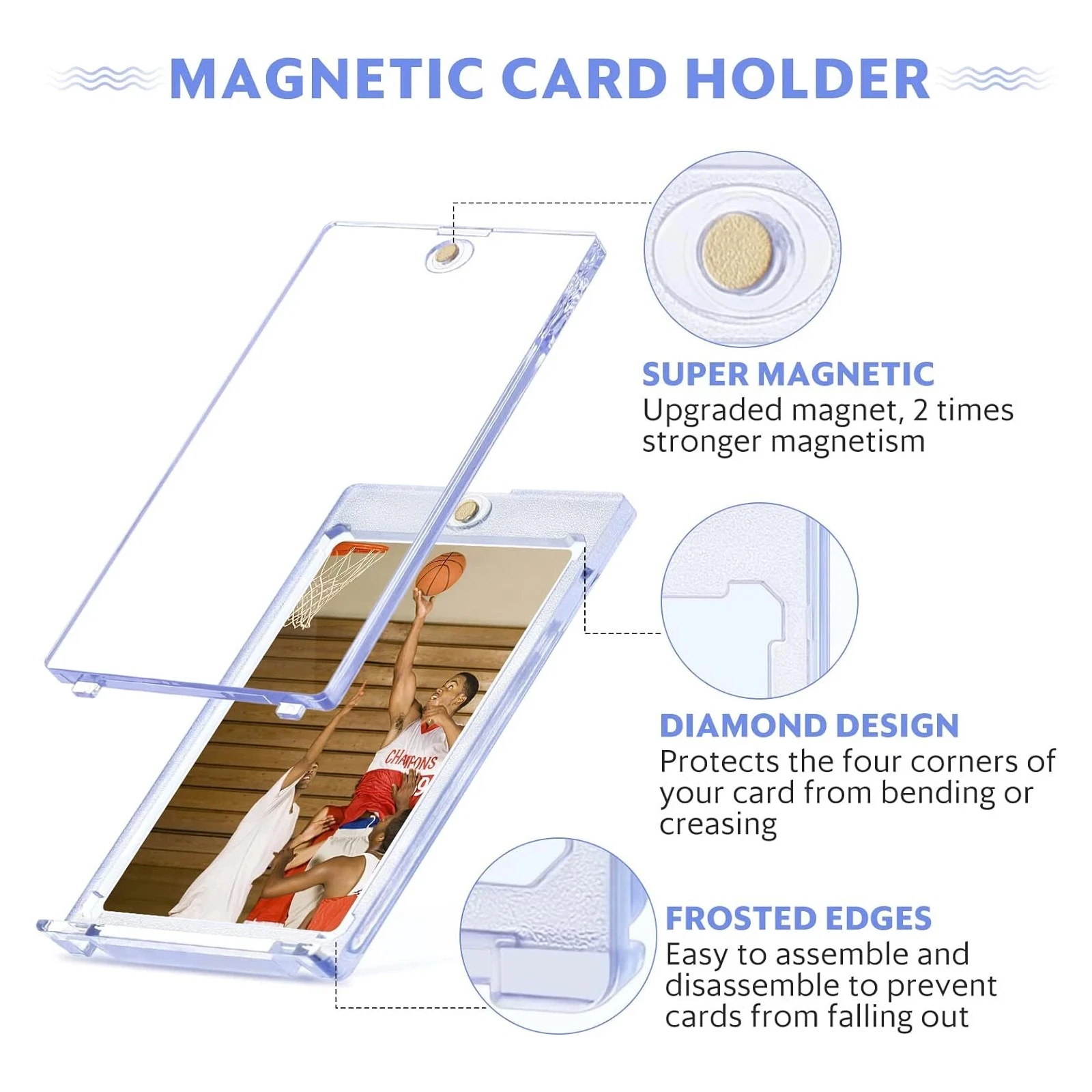 Porta Tarjetas Magnéticas con Protección UV y Estuche Acrílico - imagen 4