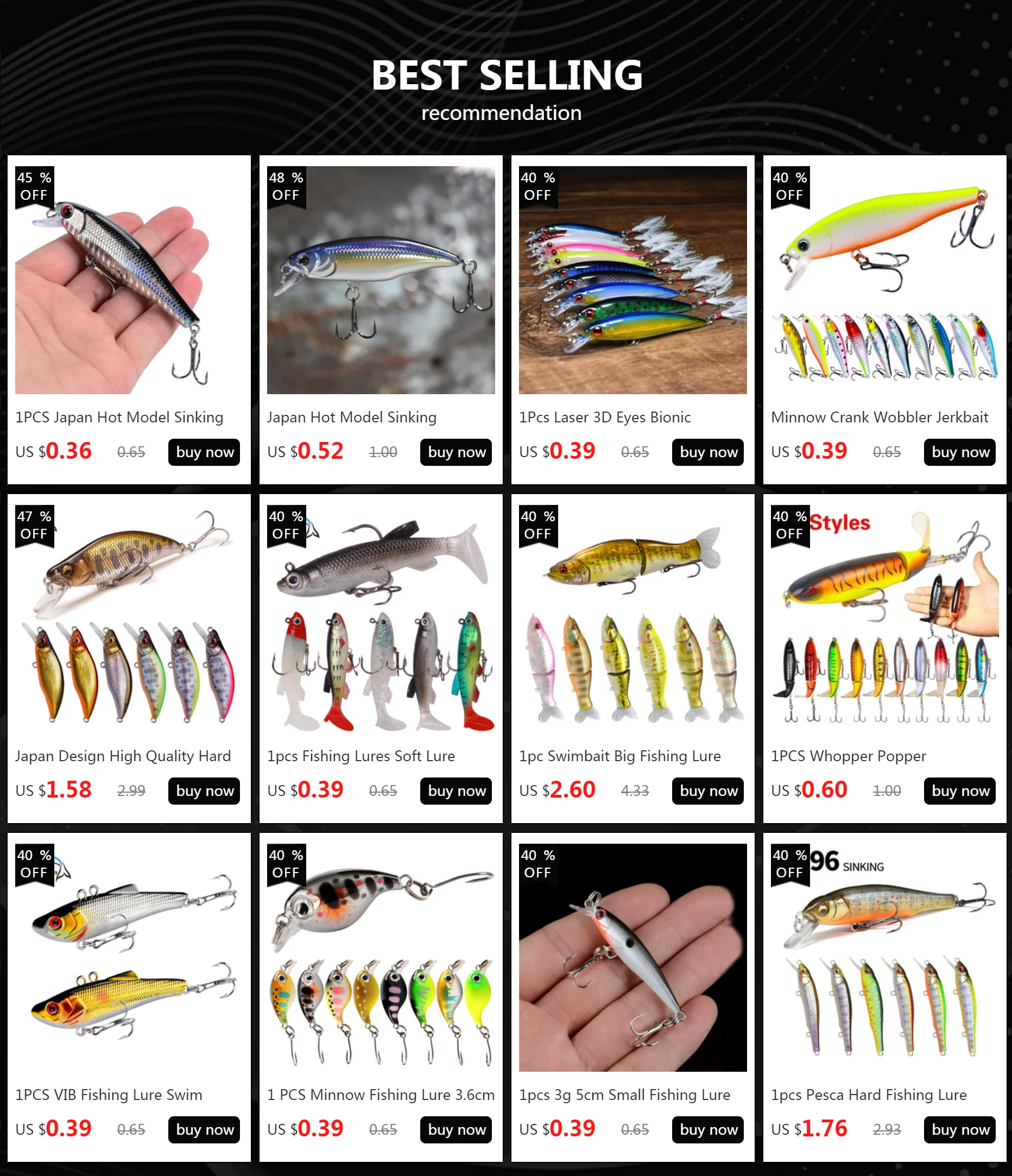 Señuelo de pesca minnow 8g 10cm en vista general