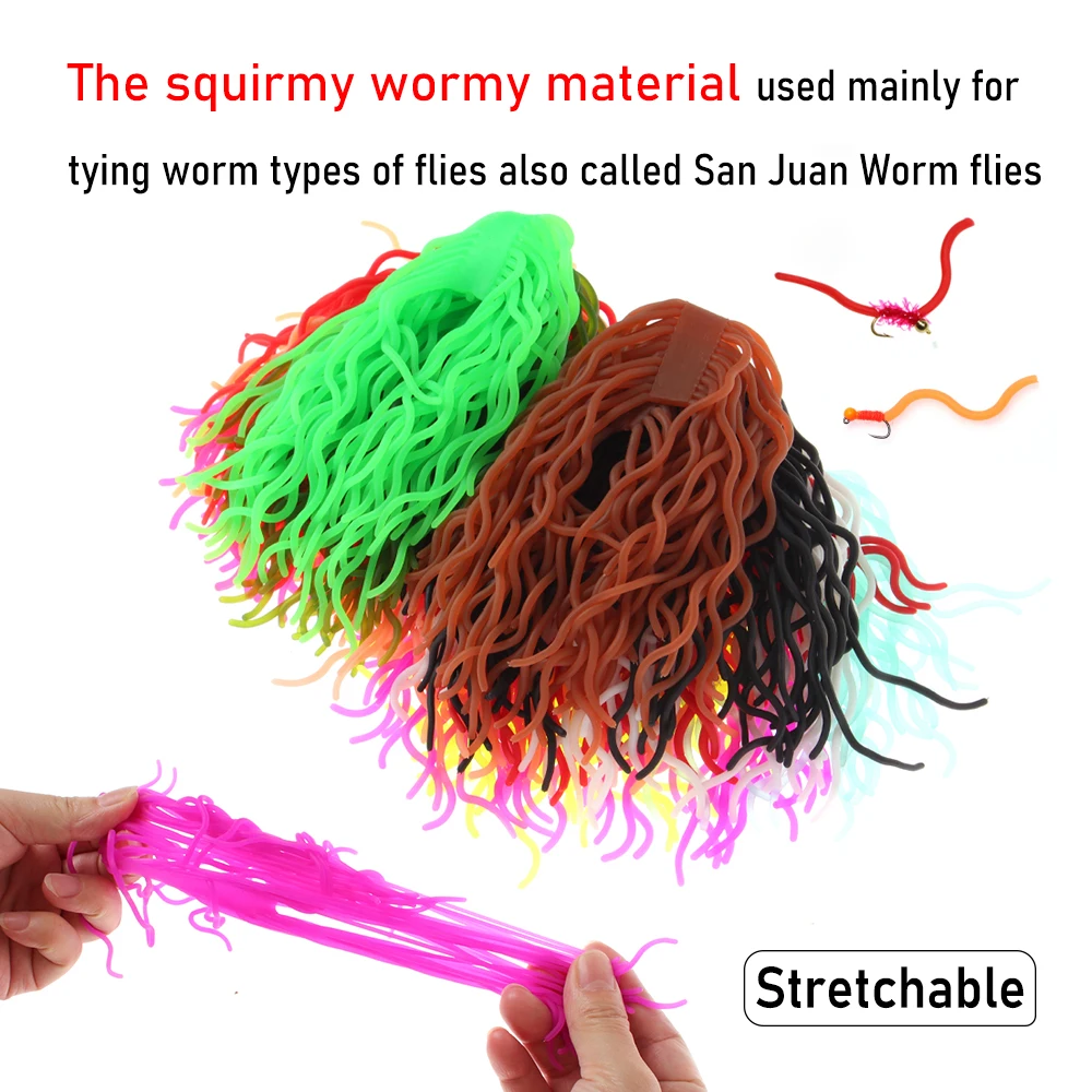 WIFREO Señuelo Squirmy San Juan – Lombriz suave para trucha - imagen 4
