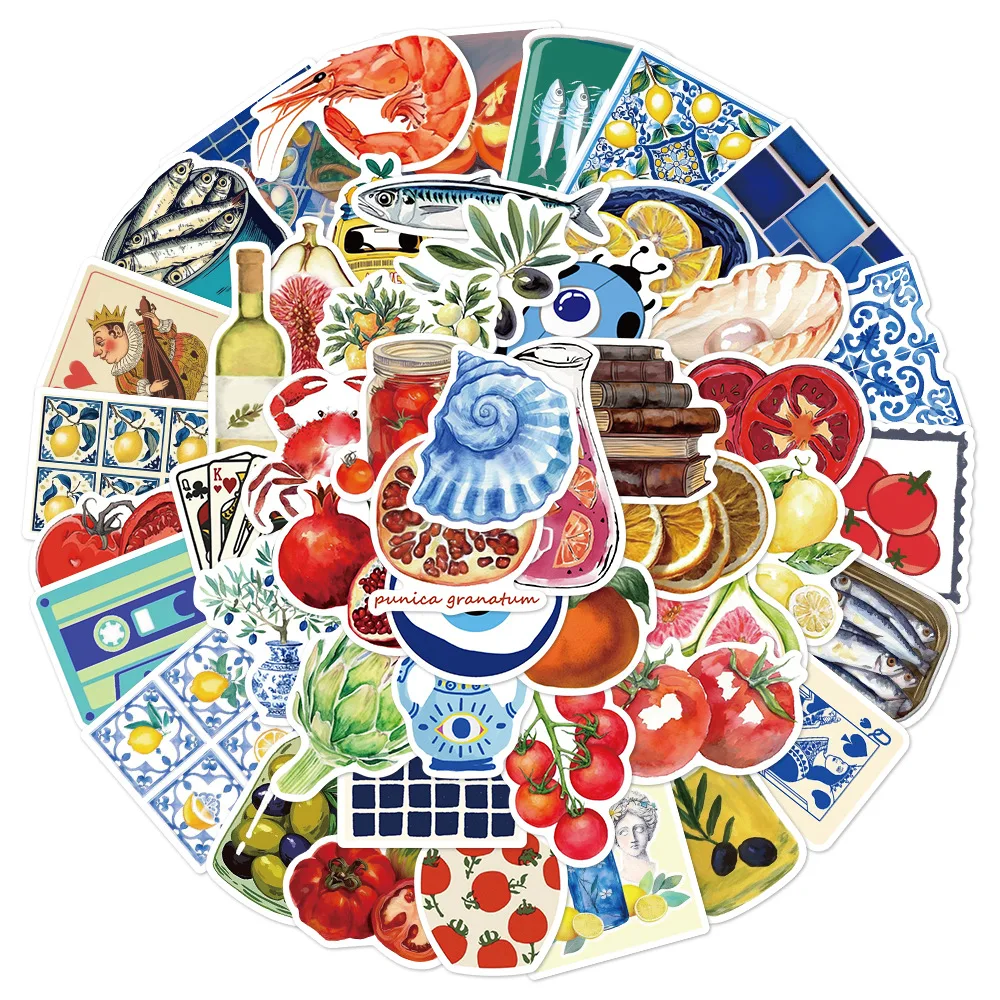 Pegatinas tomate mediterráneo impermeables para portátil y móvil - imagen 5