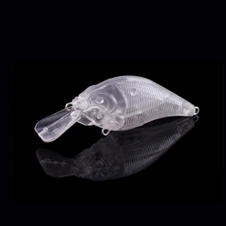 Hanlin Crankbait sin pintar 7,5 cm 9,5g para lubina