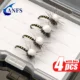ANFS Moscas secas Zebra Midge Parachute atadas a mano