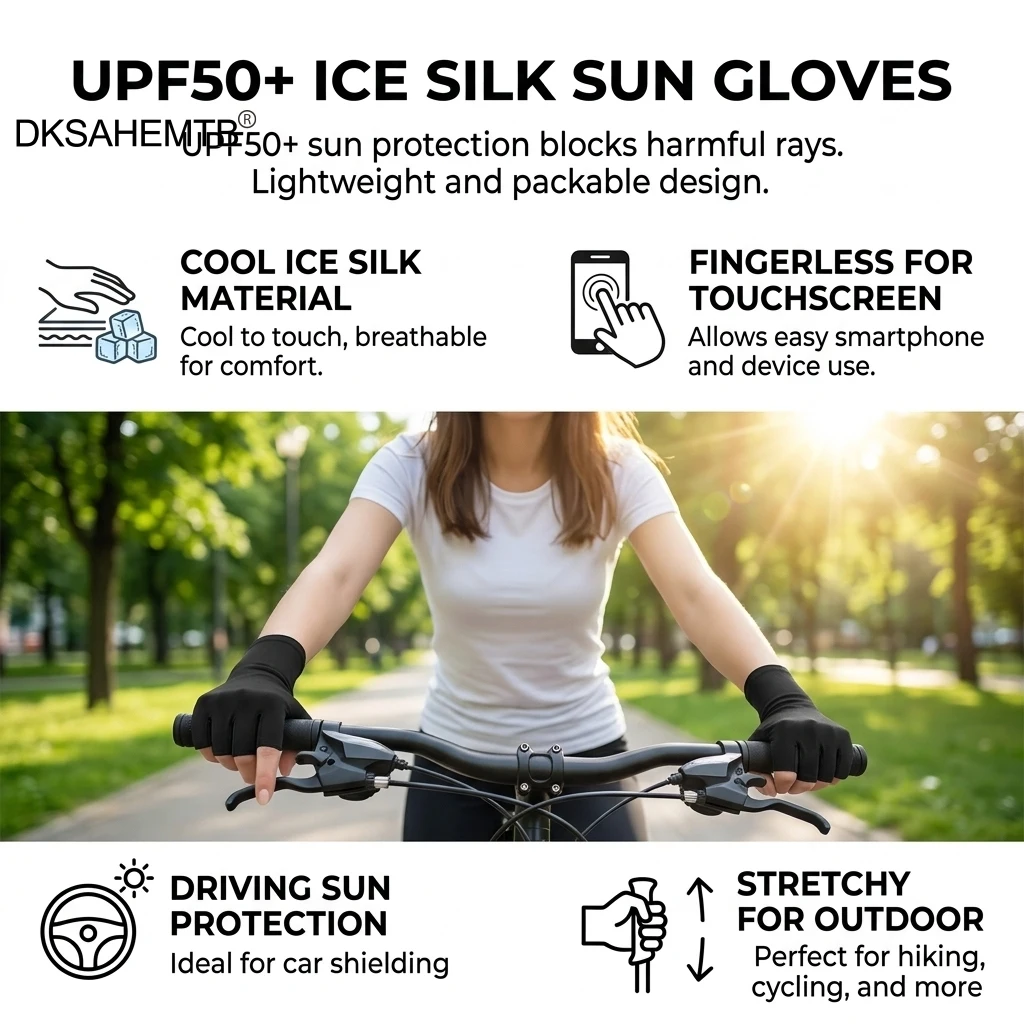 Guantes ciclismo mujer transpirables pantalla táctil antideslizantes