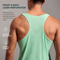 Chaleco ultraligero transpirable con orificios para correr unisex