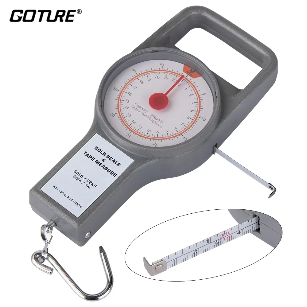 Báscula de Pesca Goture 22KG – Colgante Portátil con Gancho Acero Inoxidable