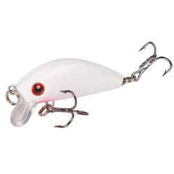 Minnow artificial Crankbait – Ojos 3D y anzuelos para pesca en agua salada