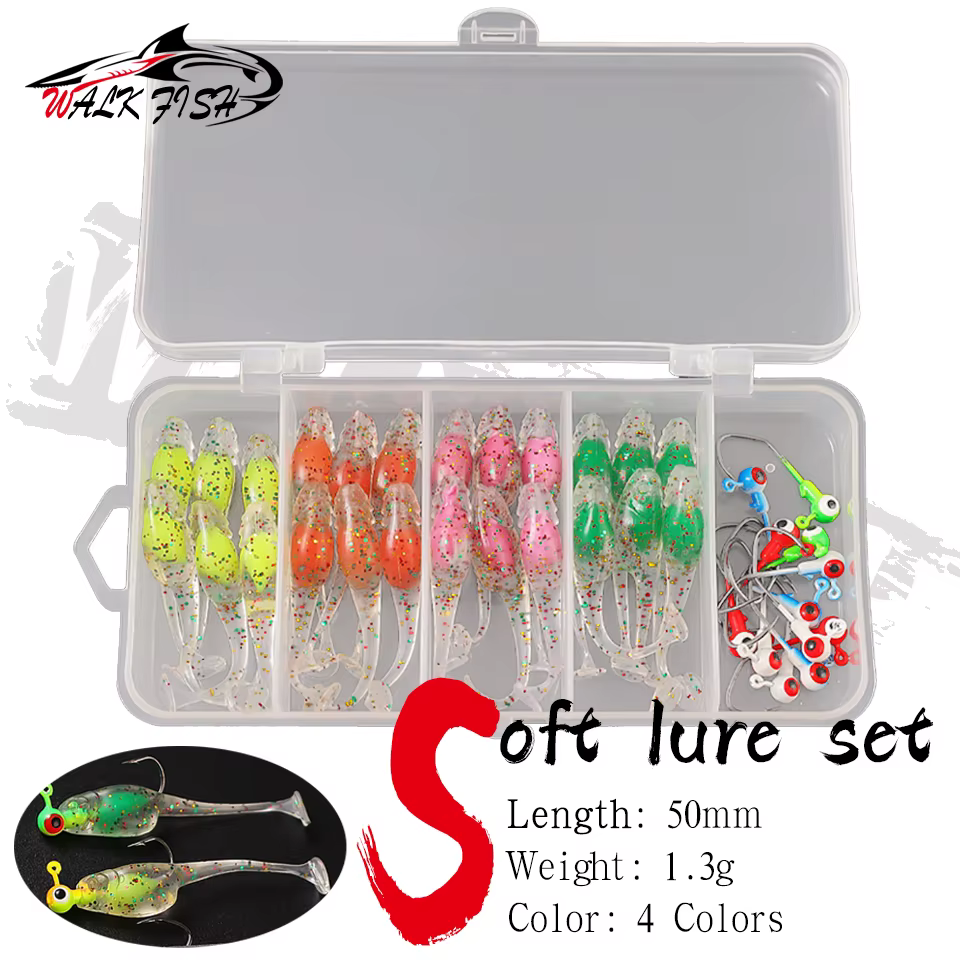 WALK FISH Señuelos Vinilo Tipo Pez Nadador para Pesca - imagen 3