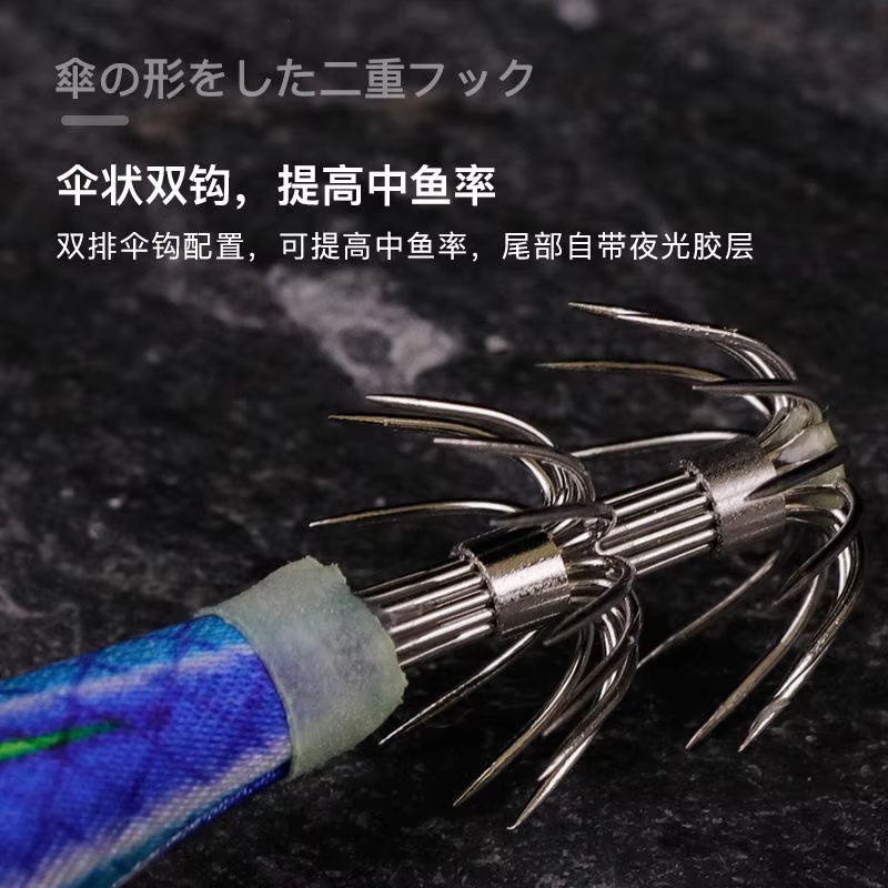 WEIHE Señuelo Duro Luminoso Wobbler para calamares y camarones - imagen 4
