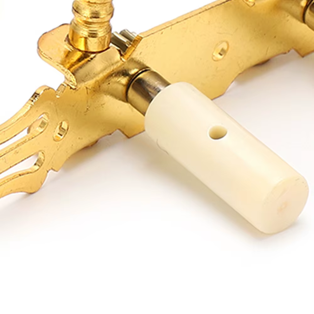Clavijas de Afinación para Guitarra 3L 3R – Negras y Doradas