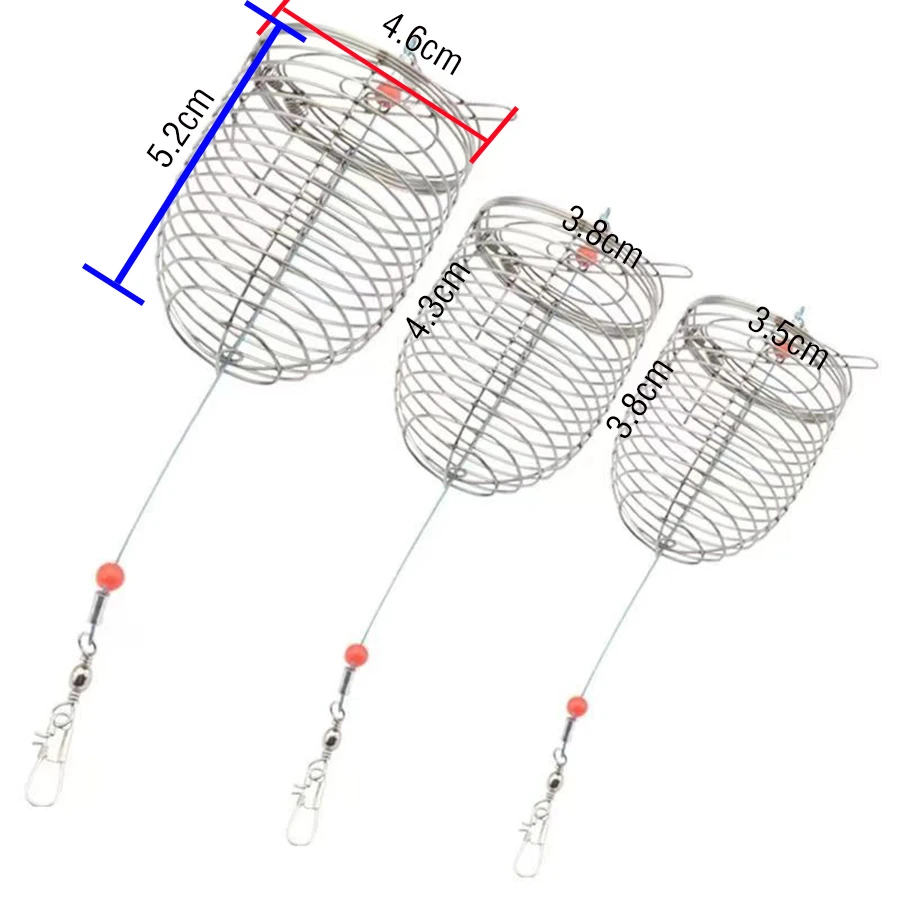 Jaula de cebo y trampa de pesca de acero inoxidable