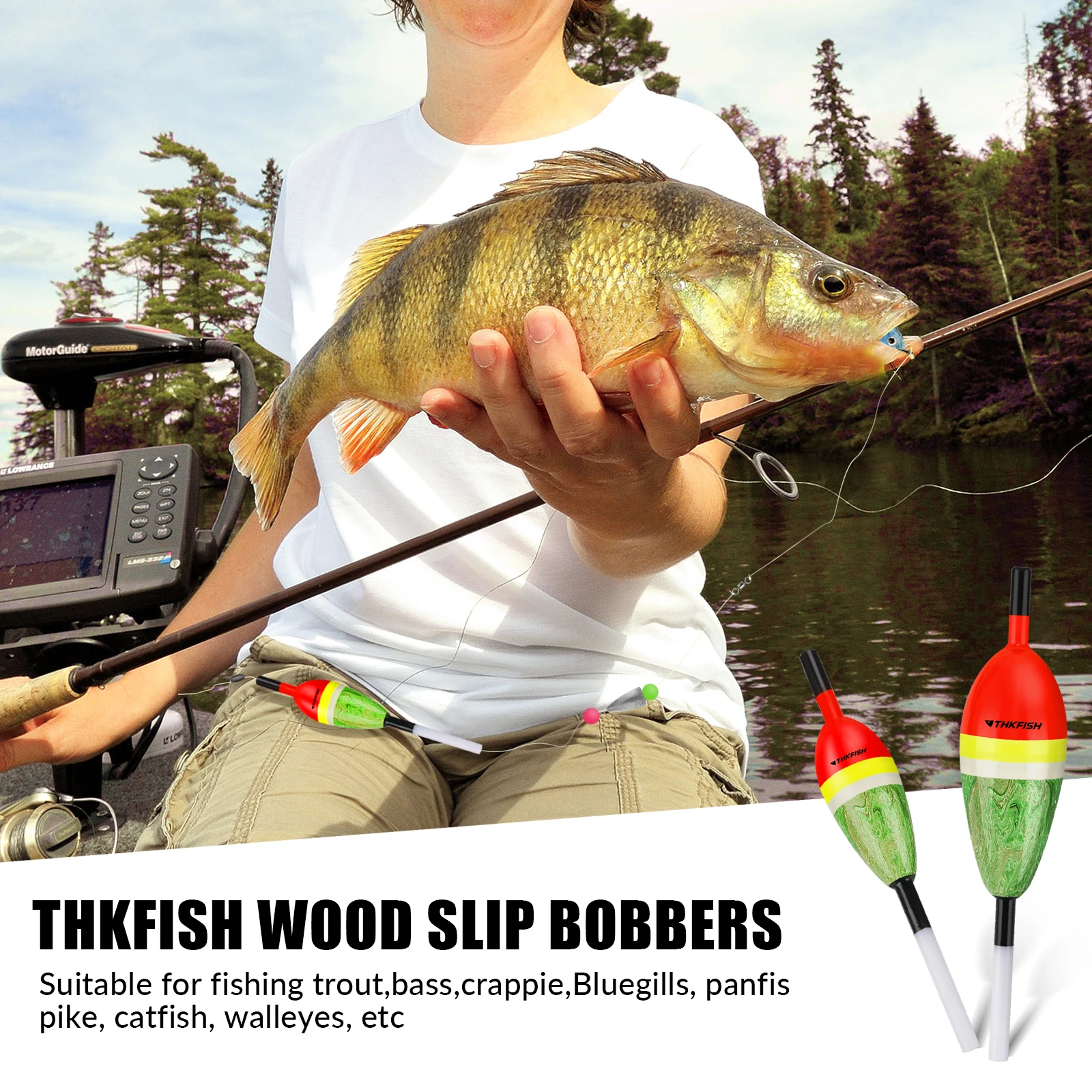 Flotadores de balsa THKFISH vista frontal