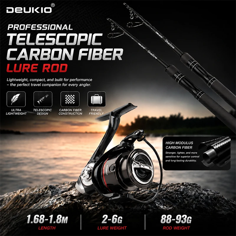 Set de pesca compacto para llevar