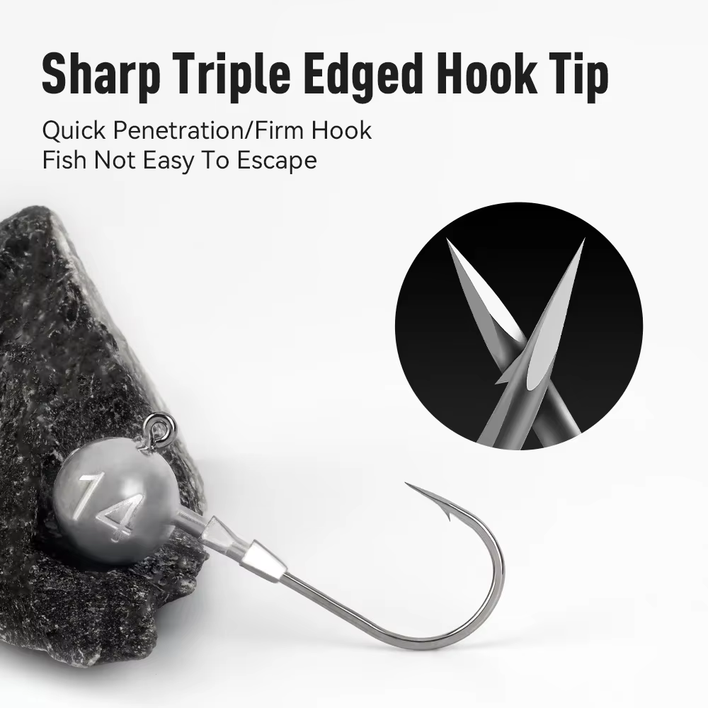 Kingdom Jig Head Triangular – Cabeza de plomo para vinilo - imagen 3