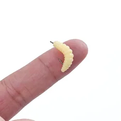 Señuelo silicona realista elástico anti-estrípulas para truchas