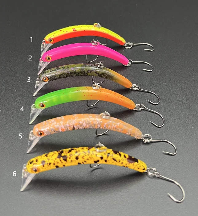 Señuelos minnow para lubina — colores surtidos en agua dulce