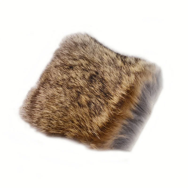 Pieza de piel de conejo natural para atado de moscas