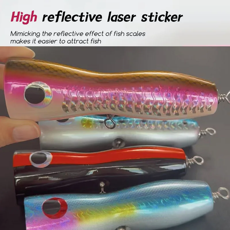 TAKEDO Popper de superficie para mar – madera, atún y lucio - imagen 3