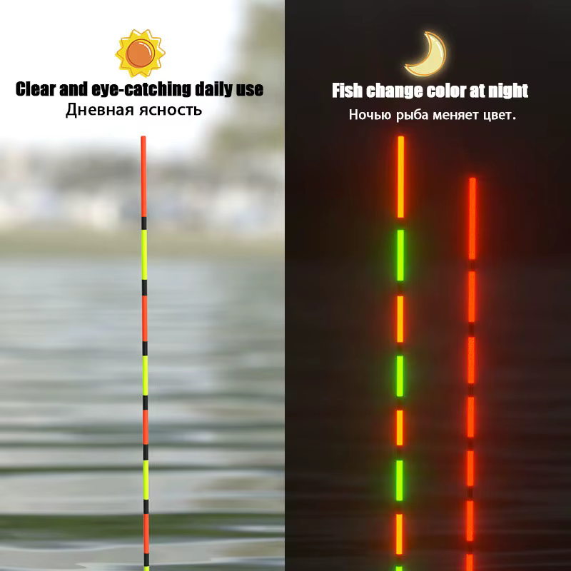 Flotador nocturno de pesca con sensor de gravedad Rojo ultra fino - imagen 2