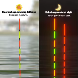 Flotador nocturno de pesca con sensor de gravedad Rojo ultra fino