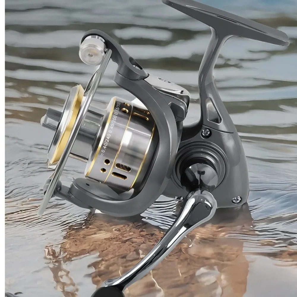 Carrete de pesca con arrastre suave y manivela intercambiable - imagen 3