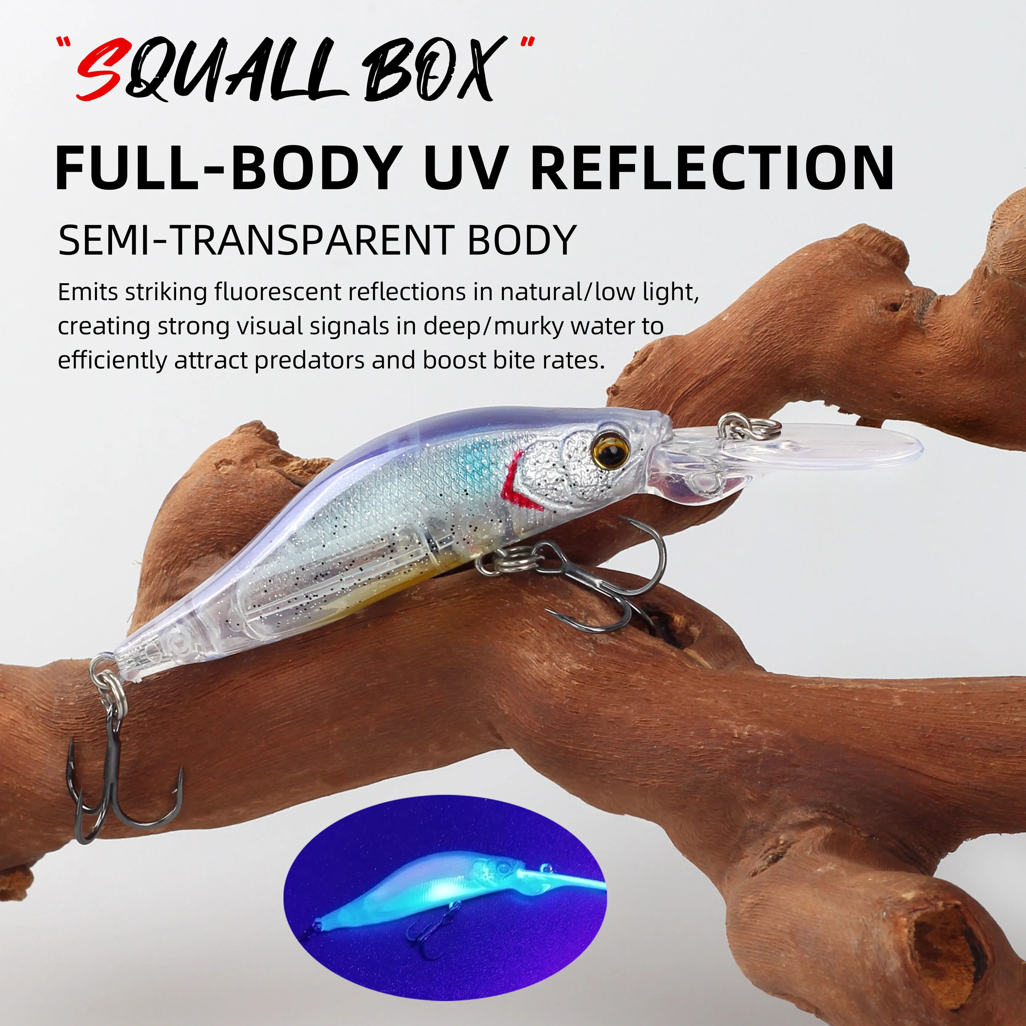 LETOYO 60SP Wobbler Minnow Shad suspendido lanzado largo para lucio - imagen 2