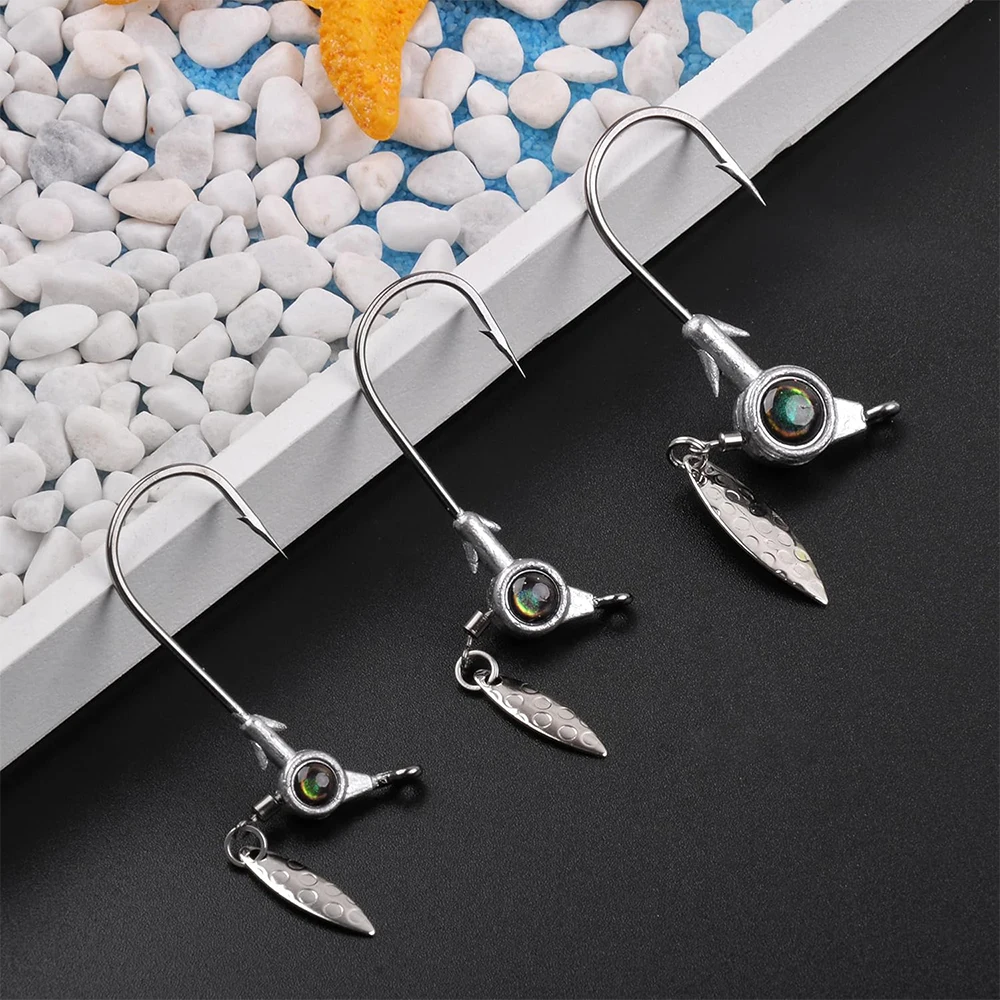 Anzuelos Crappie con cabezales Underspin de hoja giratoria - imagen 4