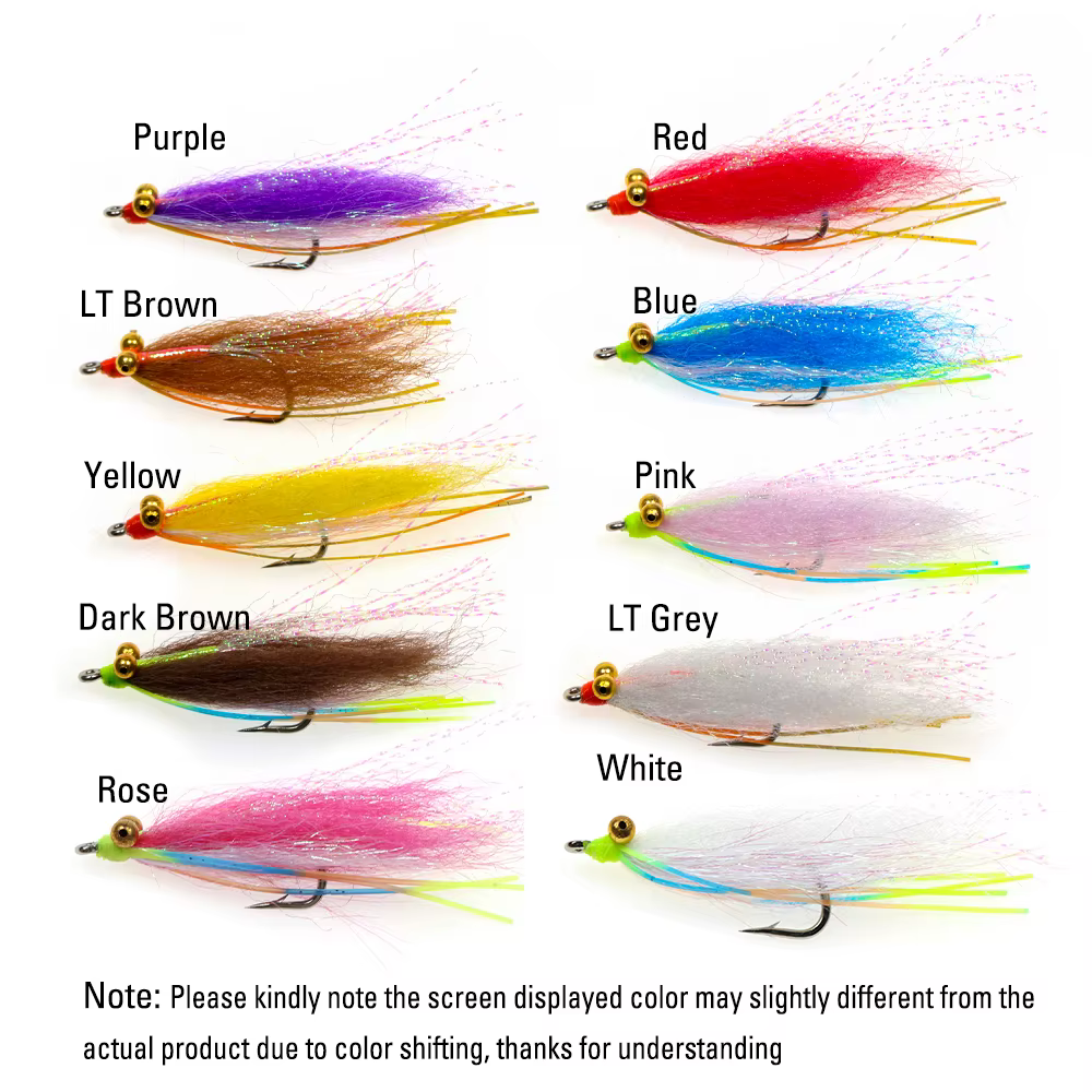ICERIO Crazy Charlie Chainbead Eyes – Hundimiento rápido para Bonefish y Tarpon - imagen 2