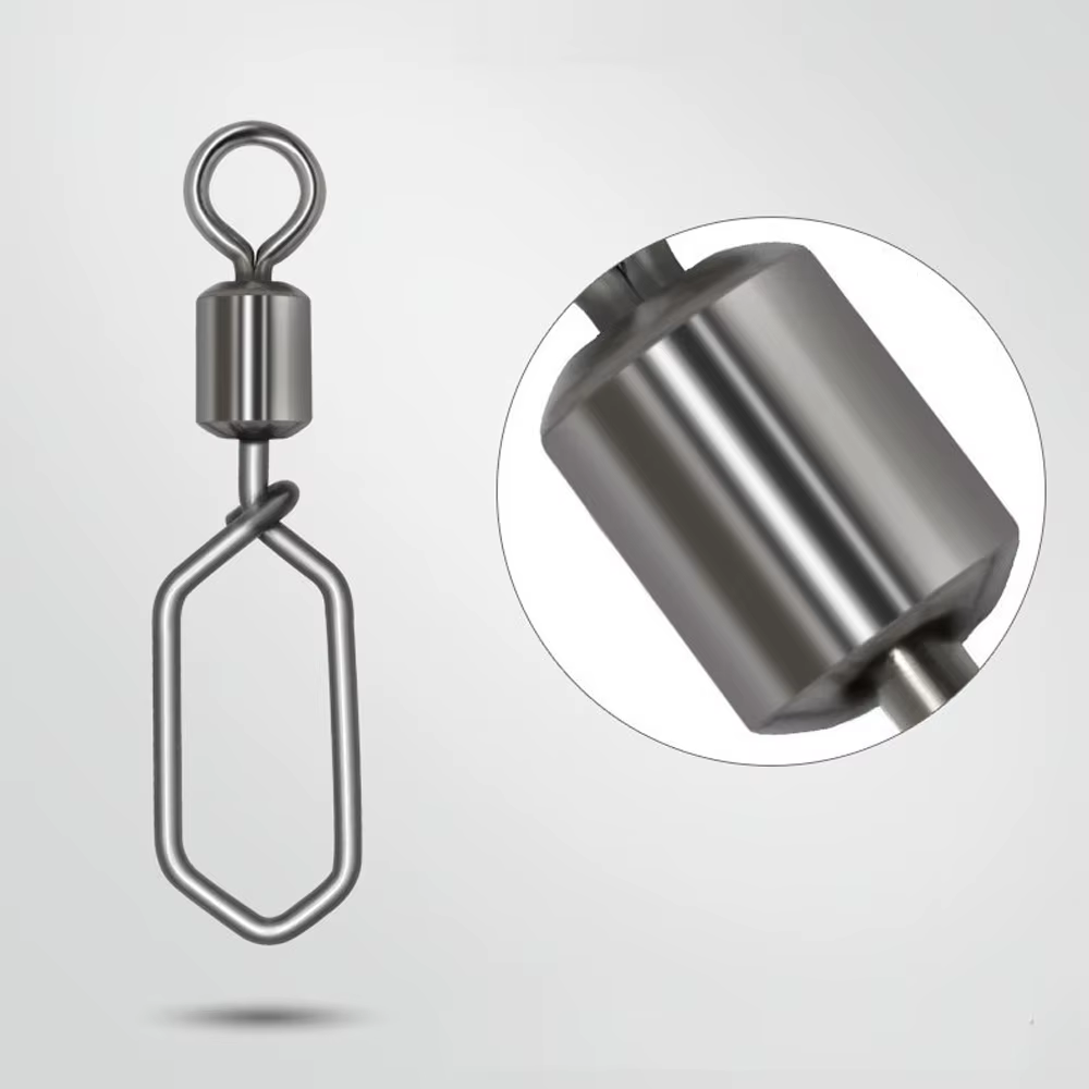 DNDYUJU Barril giratorio pesca - Conector, hebilla rapida, acero - imagen 4