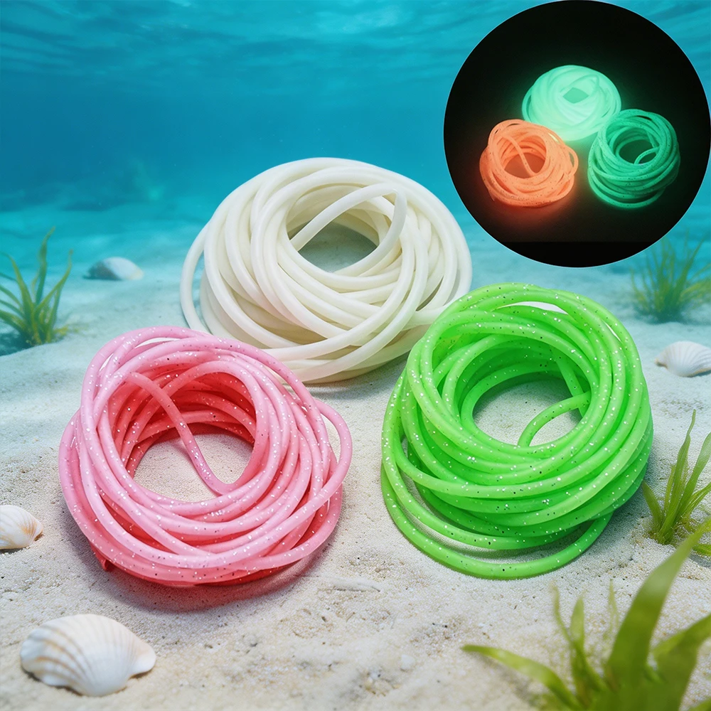 Tubo fluorescente para pesca anti-mordeduras de goma suave - imagen 4