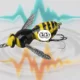 Chatterbait biónico flotante para lubina con acción wobblers