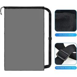 Bolsa malla ajustable para balones de fútbol con cordón