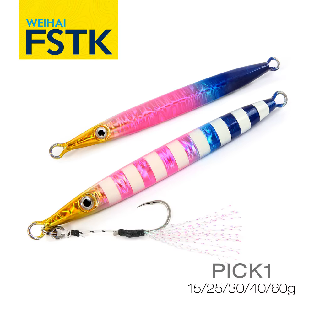 Señuelo Metal FSTK Slow Jig 60g – Lucio alta mar - imagen 2