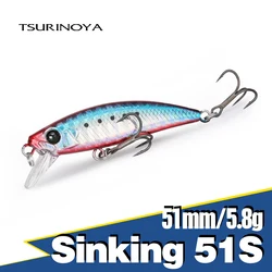 TSURINOYA Intruder 51S Minnow Jerkbait 51mm 5,8g