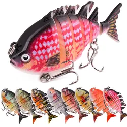 Señuelo Lubina Multiarticulado Tilapia con Anzuelo Triple