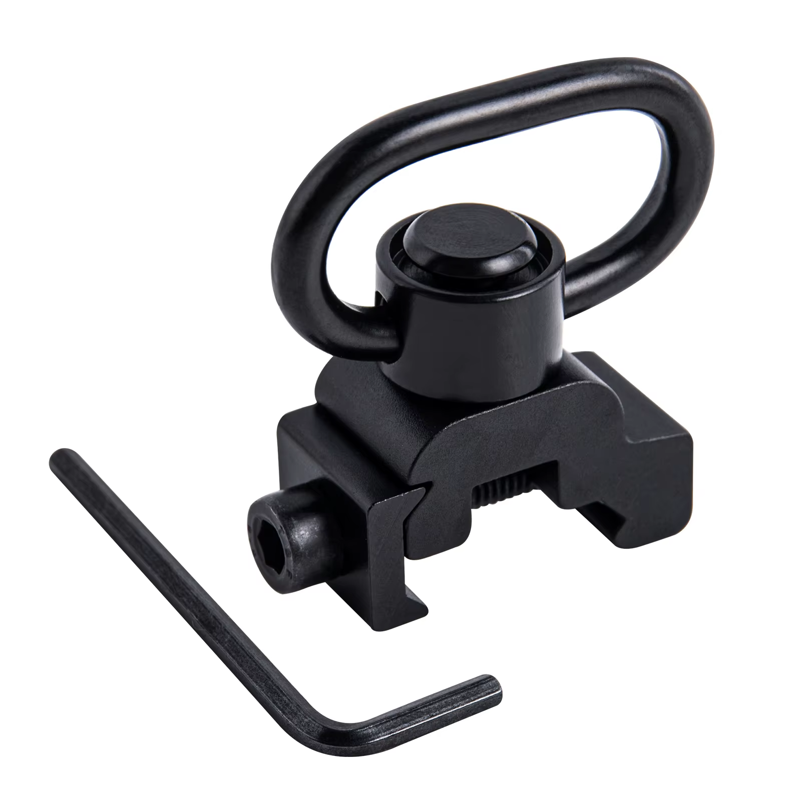 Enganche giratorio QD para carril de 20 mm