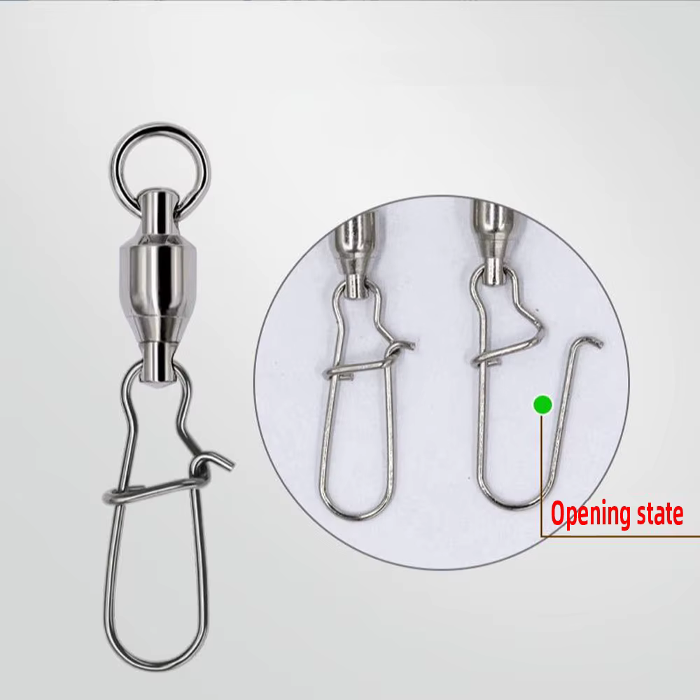 Conector giratorio rodamiento para señuelos de pesca - imagen 5