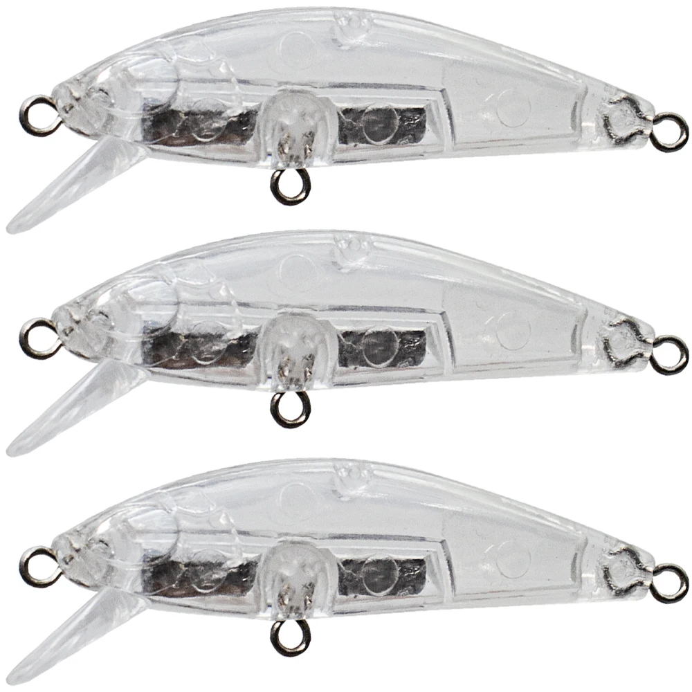 Cebo minnow blanco listo para personalizar