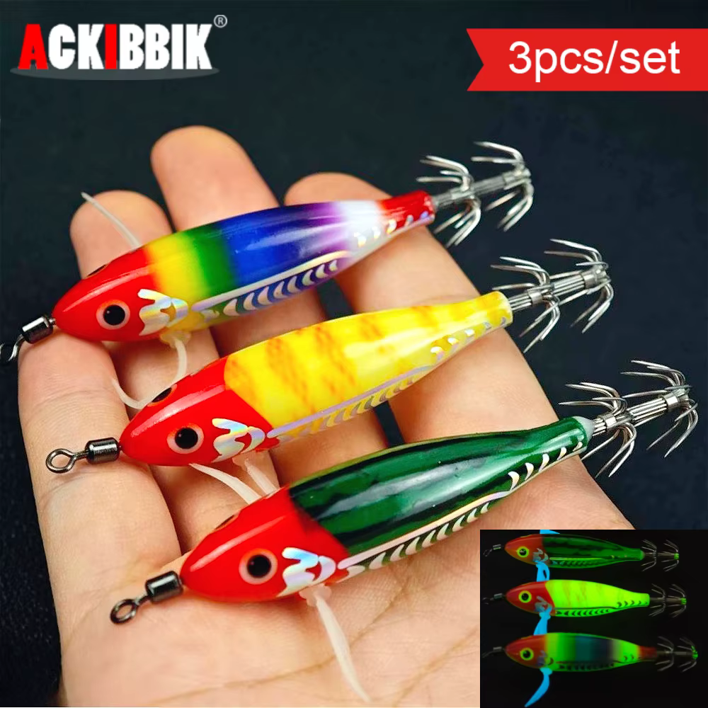 Ackibbik - Señuelo Calamar Brilla en Oscuro 5,7 g - imagen 2
