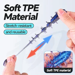 WEIHE Señuelo flotante TPE pepino de mar cuerpo hueco nado realista
