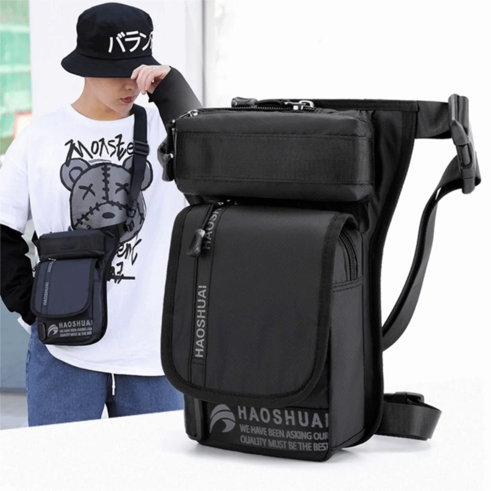 Riñonera impermeable para pierna de nylon – Bolsa de muslo - imagen 4